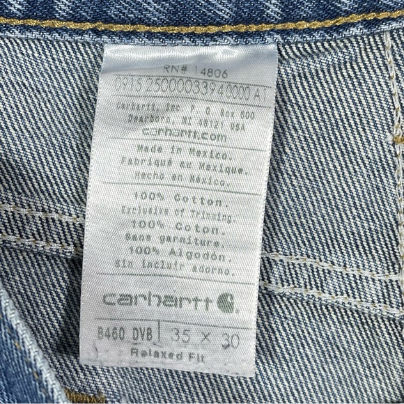Carhartt Relaxed Fit Jeans, Size 35x30. Minor Stains, In good used condition! - Picture 6 of 7